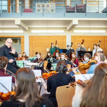 Arbeitsphase des Jugendsymphonieorchesters Oberfranken