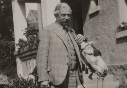 Henri Marteau und Esel Ahmed