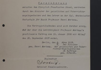 Vereinbarung über die Beendigung der Lehrtätigkeit