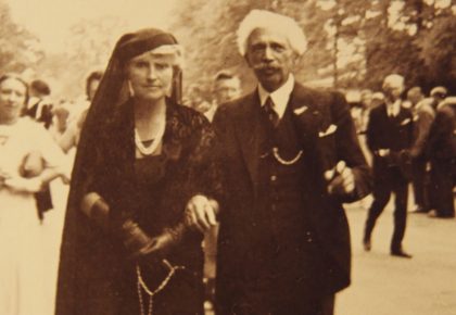 Blanche und Henri Marteau am Grünen Hügel im Sommer 1934